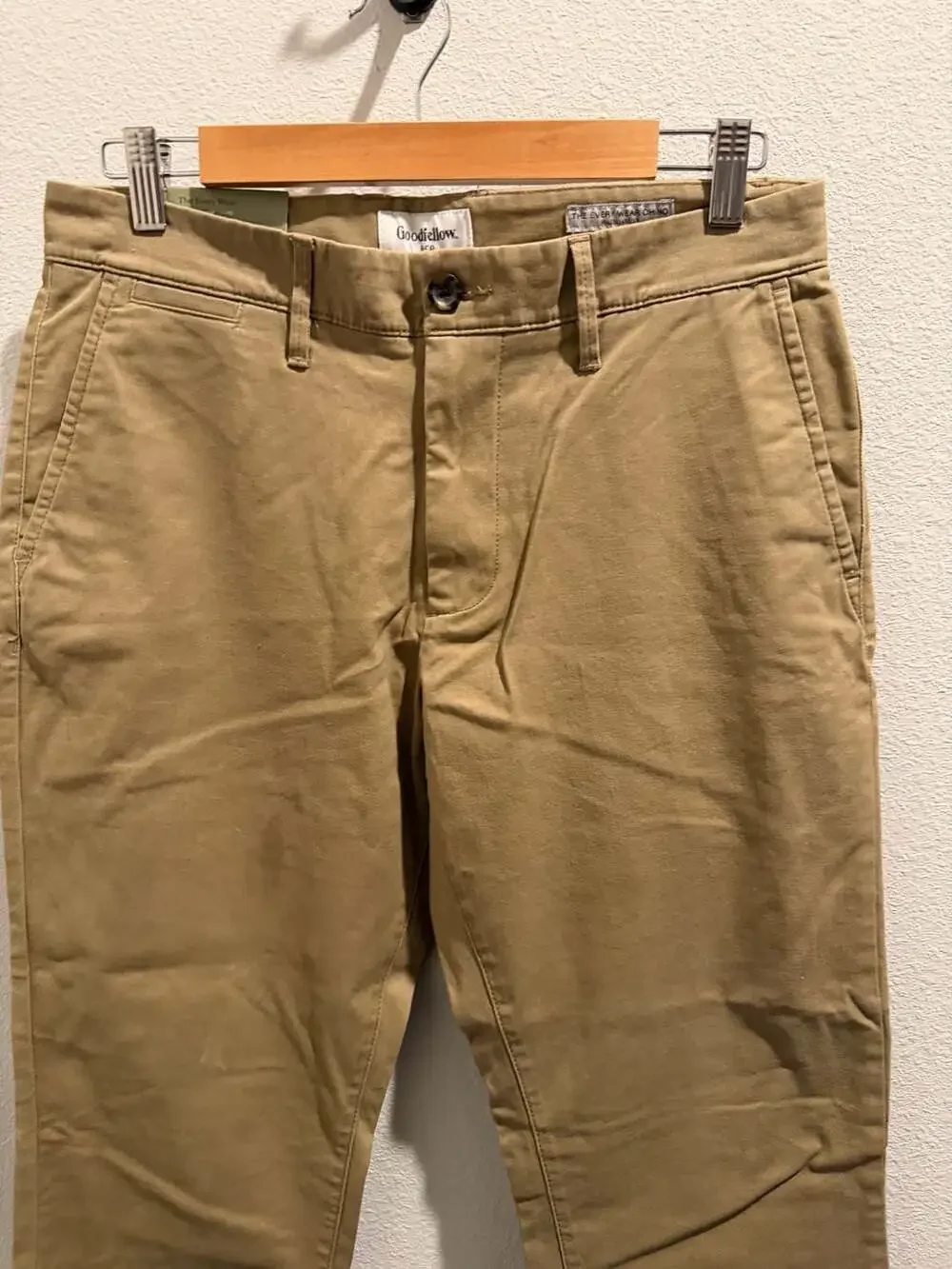 Goodfellow & Co. The Every Wear Chino Athletic Fit Khaki Pants